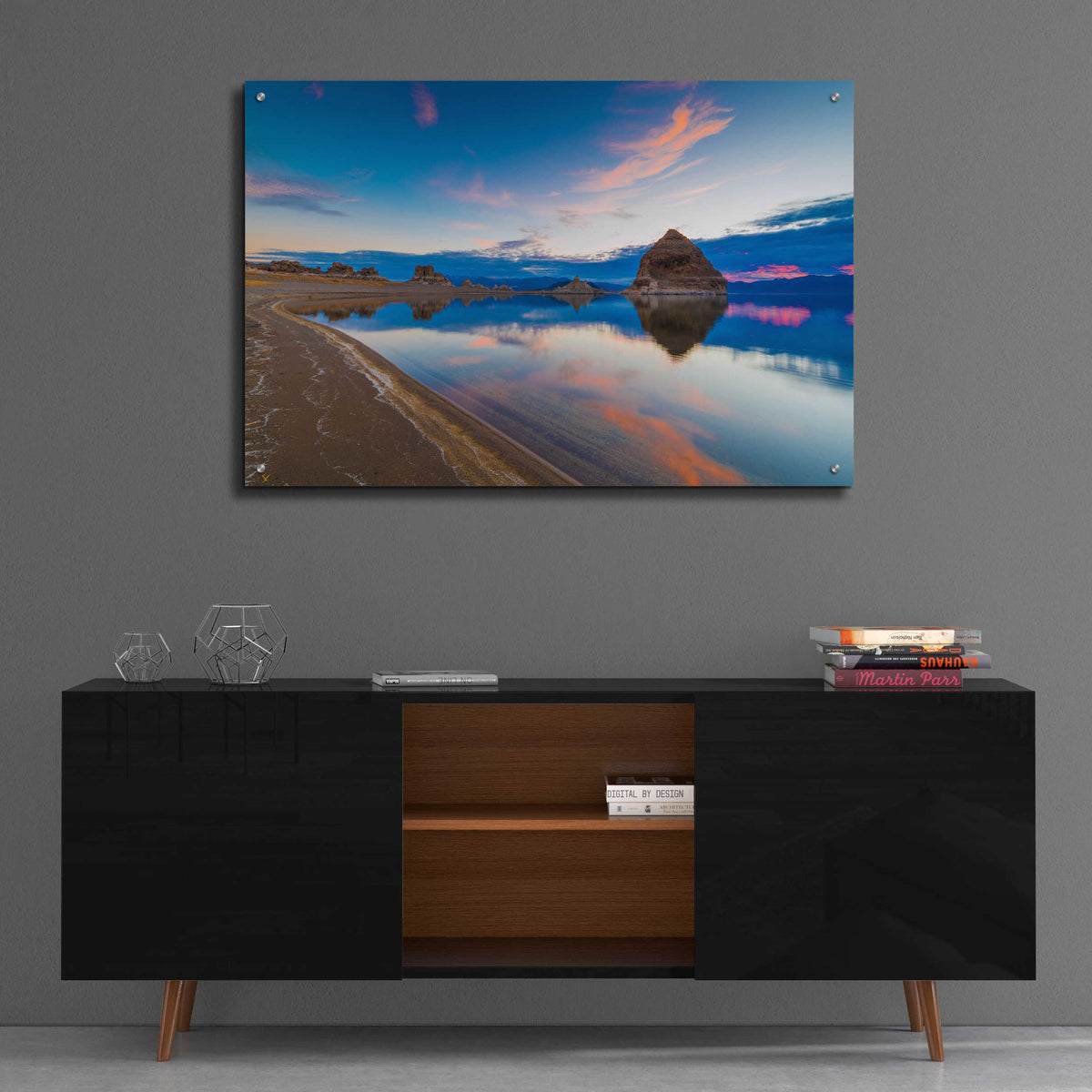 Epic Art 'Pyramid Lake Nevada 4' by Edin Chavez, Acrylic Glass Wall Art,36x24