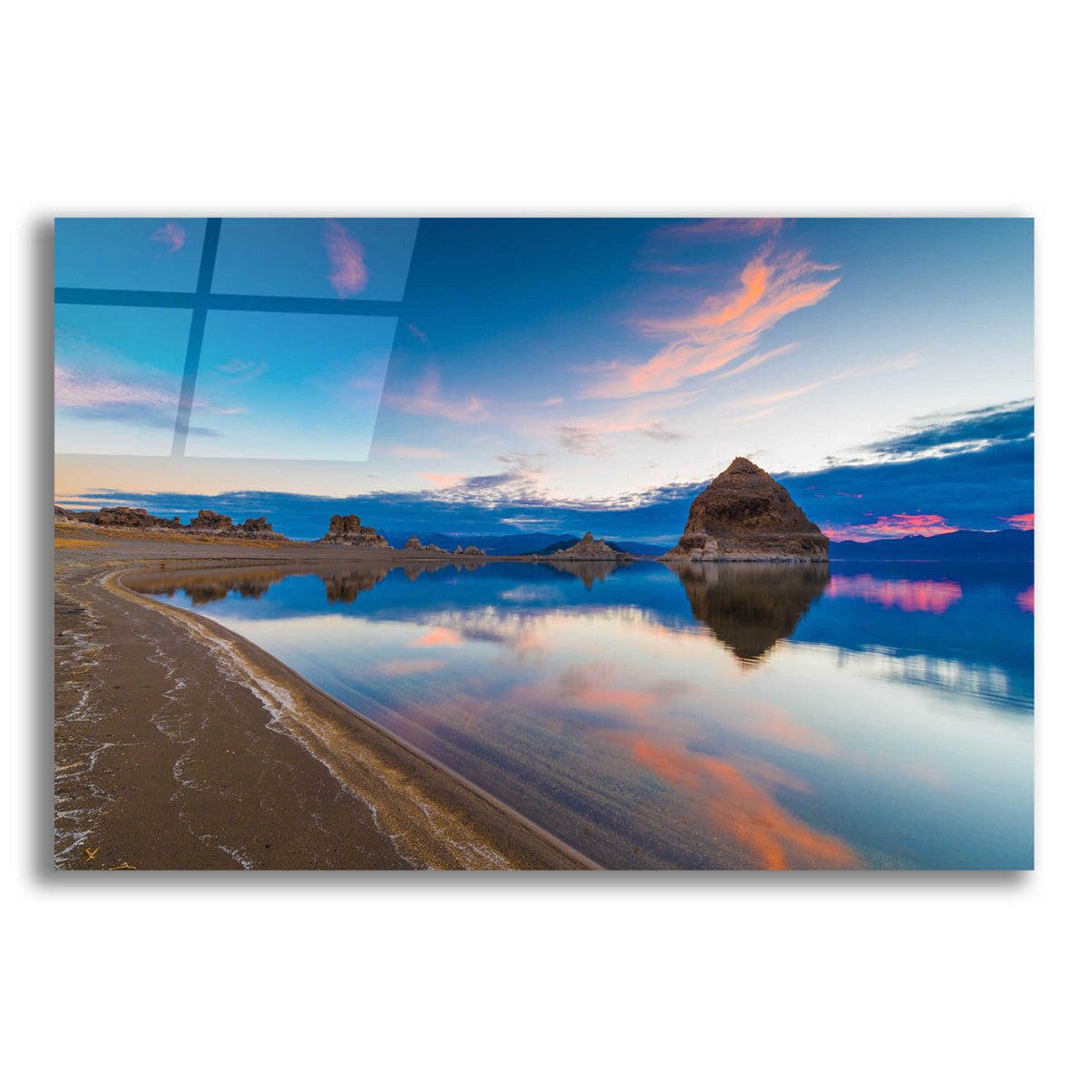 Epic Art 'Pyramid Lake Nevada 4' by Edin Chavez, Acrylic Glass Wall Art