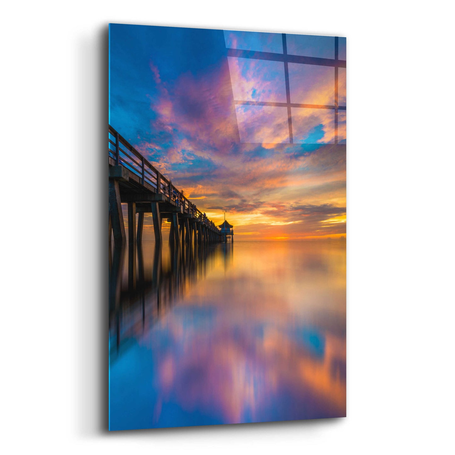 Epic Art 'Florida Sunsets' by Edin Chavez, Acrylic Glass Wall Art,12x16