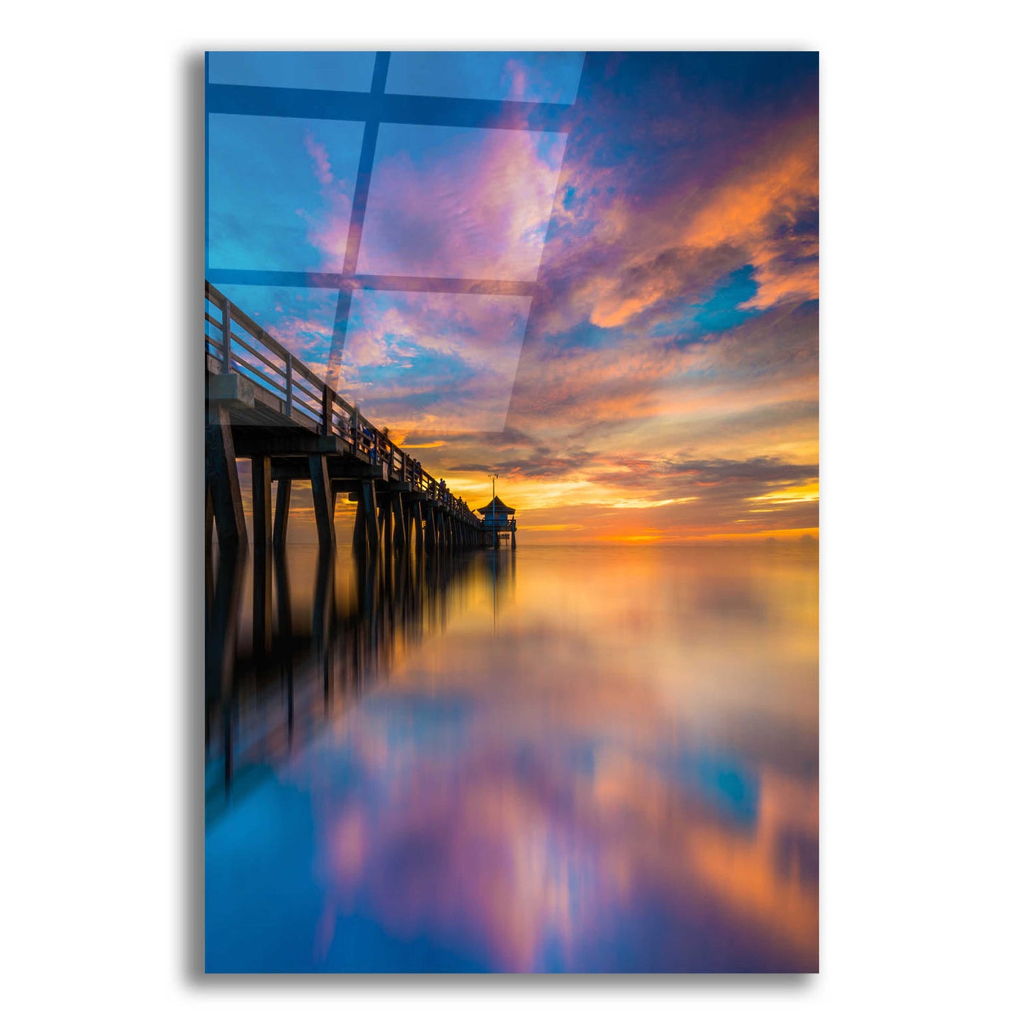 Epic Art 'Florida Sunsets' by Edin Chavez, Acrylic Glass Wall Art,12x16