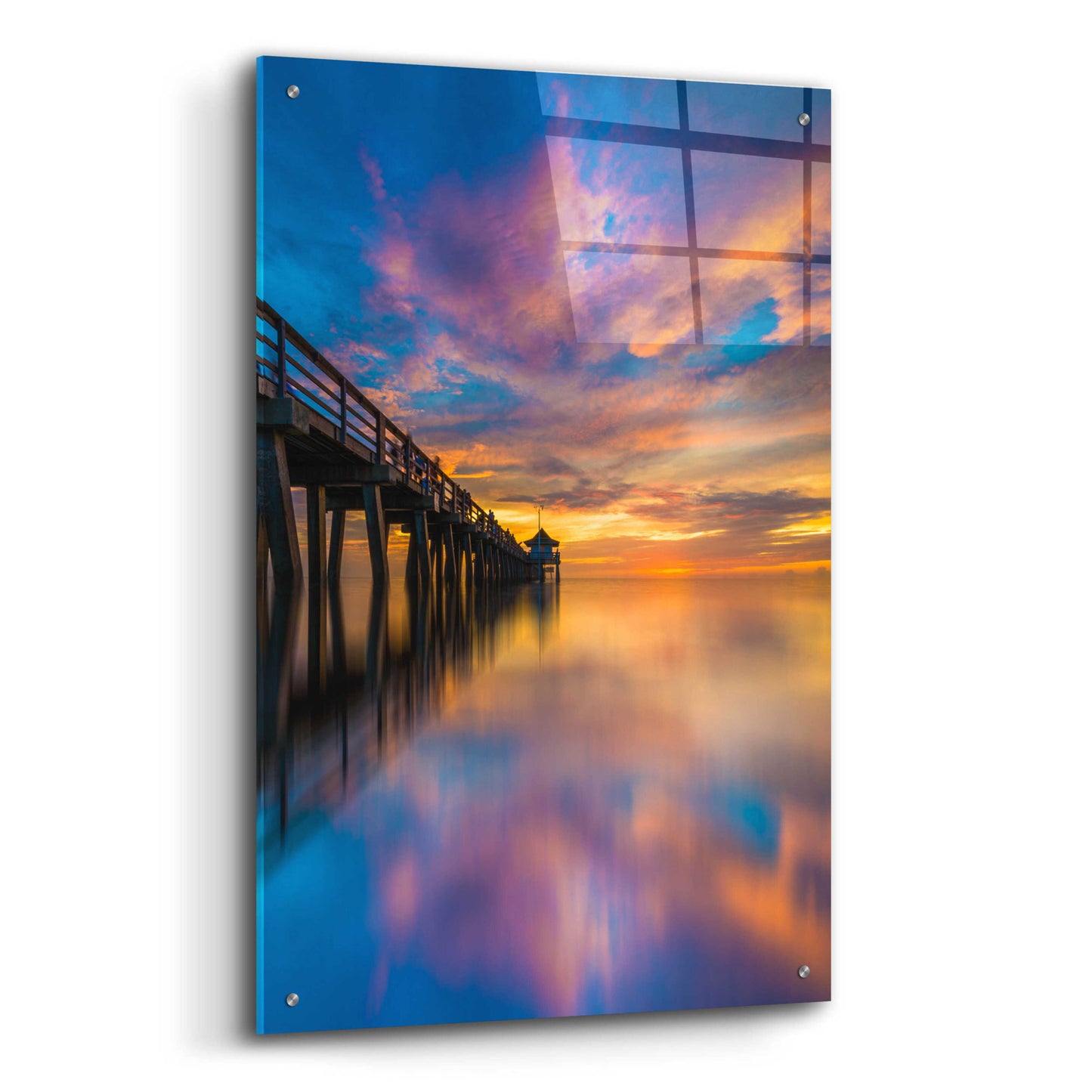 Epic Art 'Florida Sunsets' by Edin Chavez, Acrylic Glass Wall Art,24x36