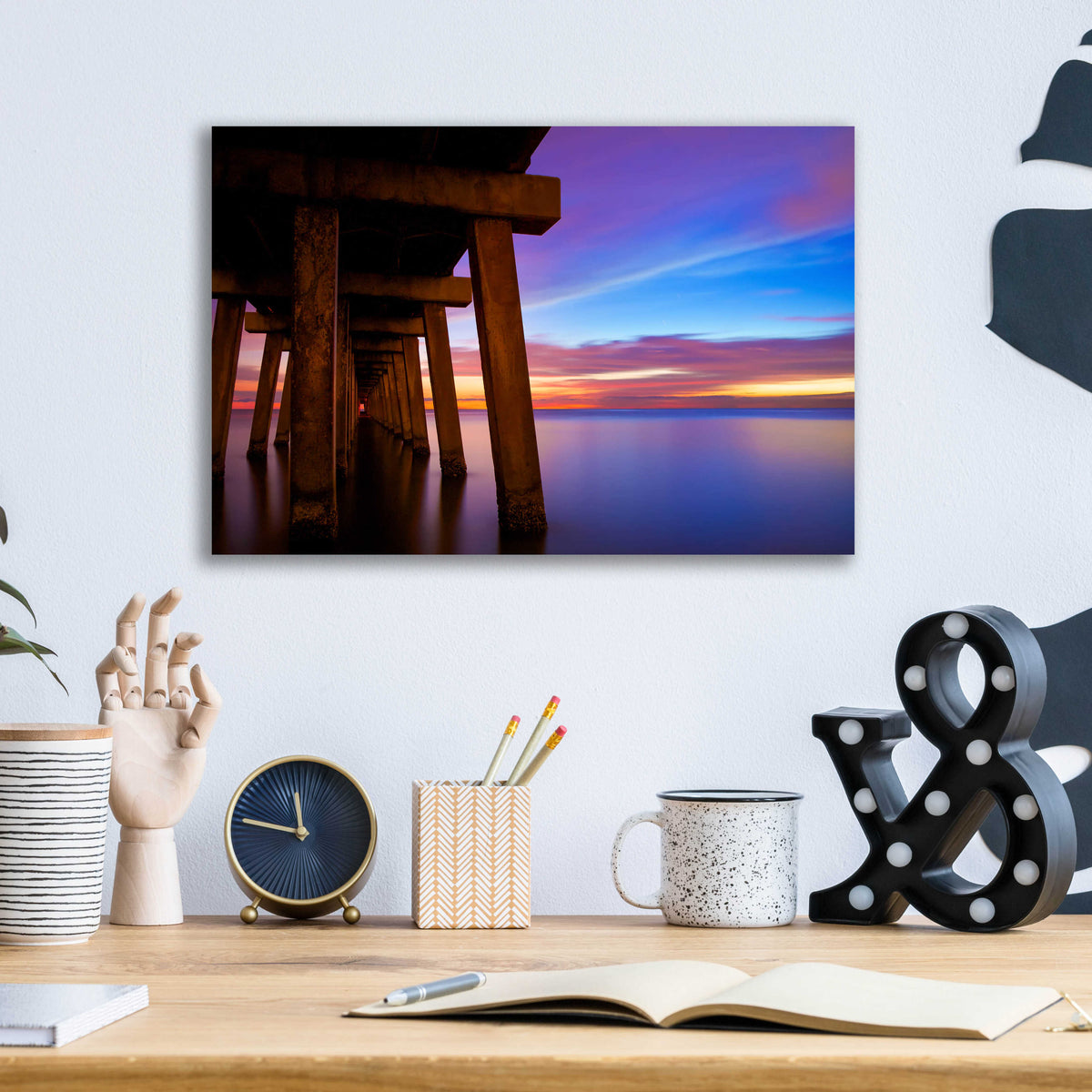 Epic Art 'Under the Bridge' by Edin Chavez, Acrylic Glass Wall Art,16x12