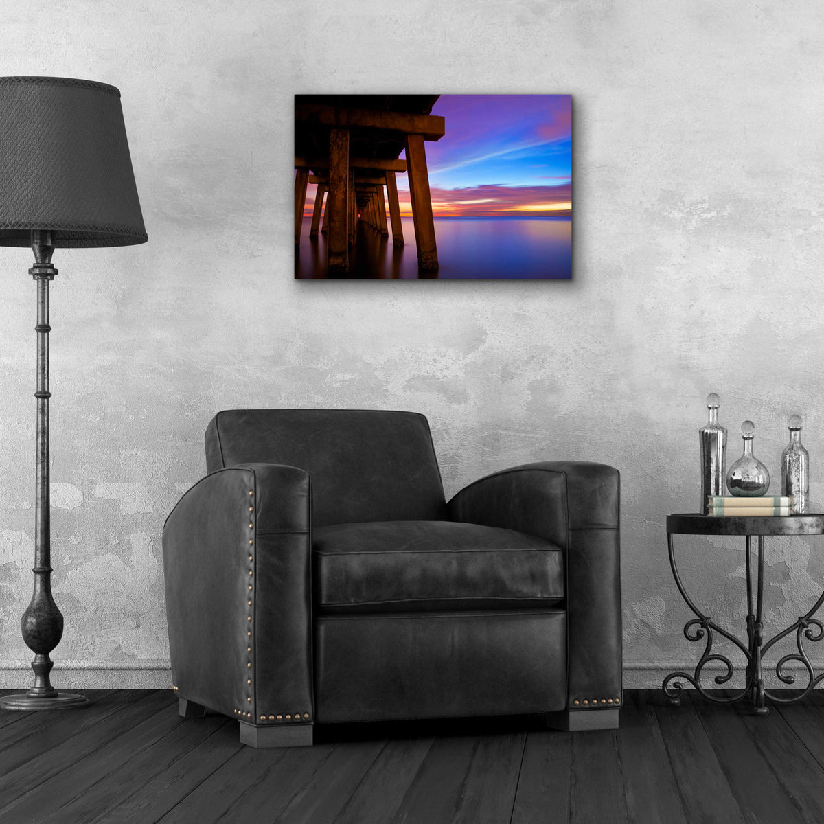 Epic Art 'Under the Bridge' by Edin Chavez, Acrylic Glass Wall Art,24x16