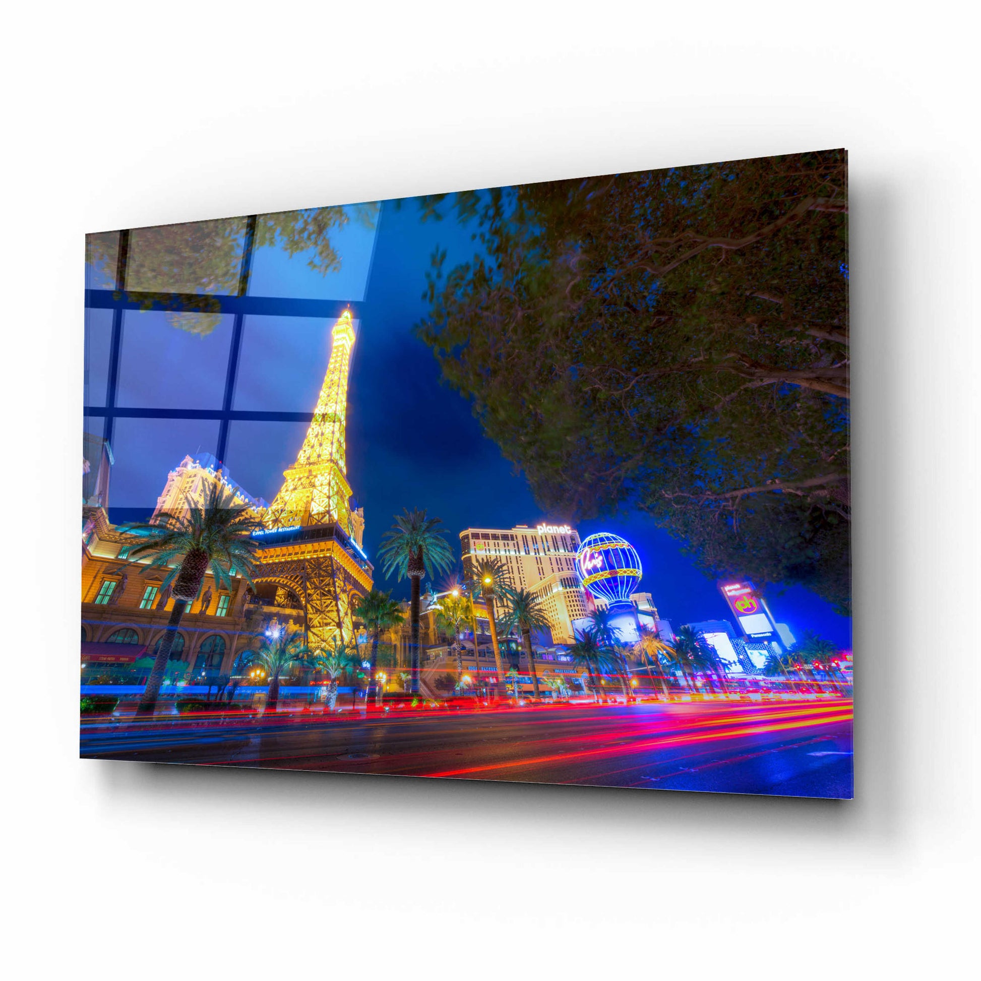 Epic Art 'Paris of Las Vegas' by Edin Chavez, Acrylic Glass Wall Art,16x12