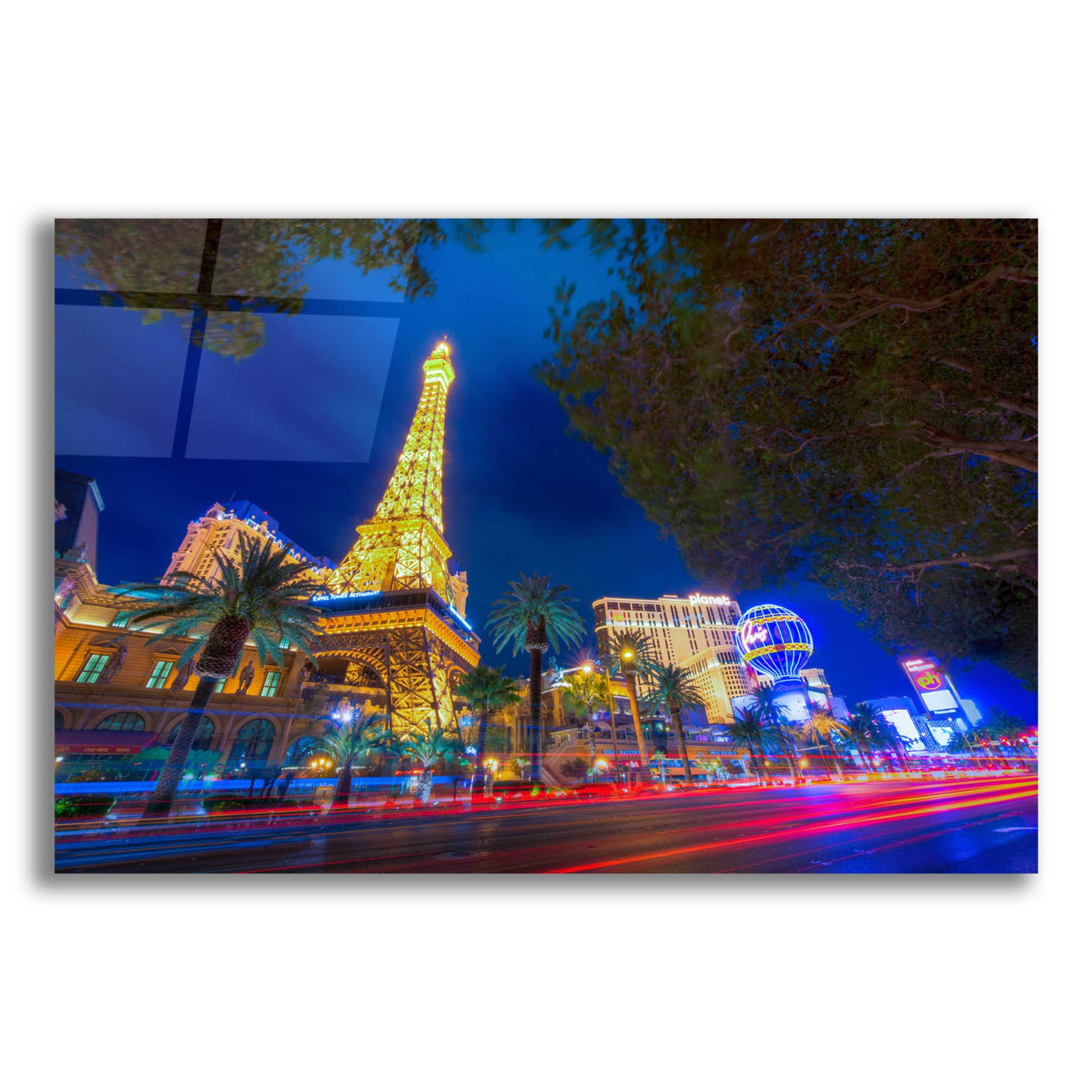 Epic Art 'Paris of Las Vegas' by Edin Chavez, Acrylic Glass Wall Art,16x12