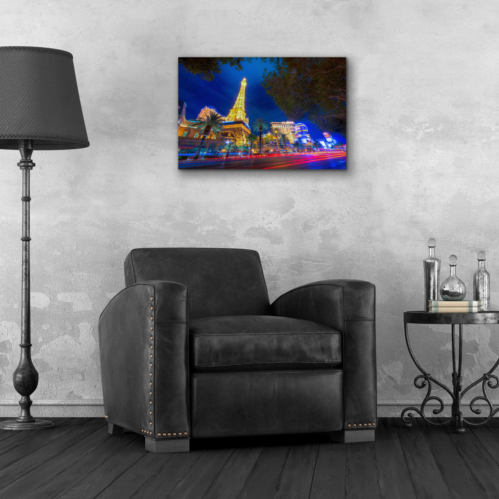 Epic Art 'Paris of Las Vegas' by Edin Chavez, Acrylic Glass Wall Art,24x16