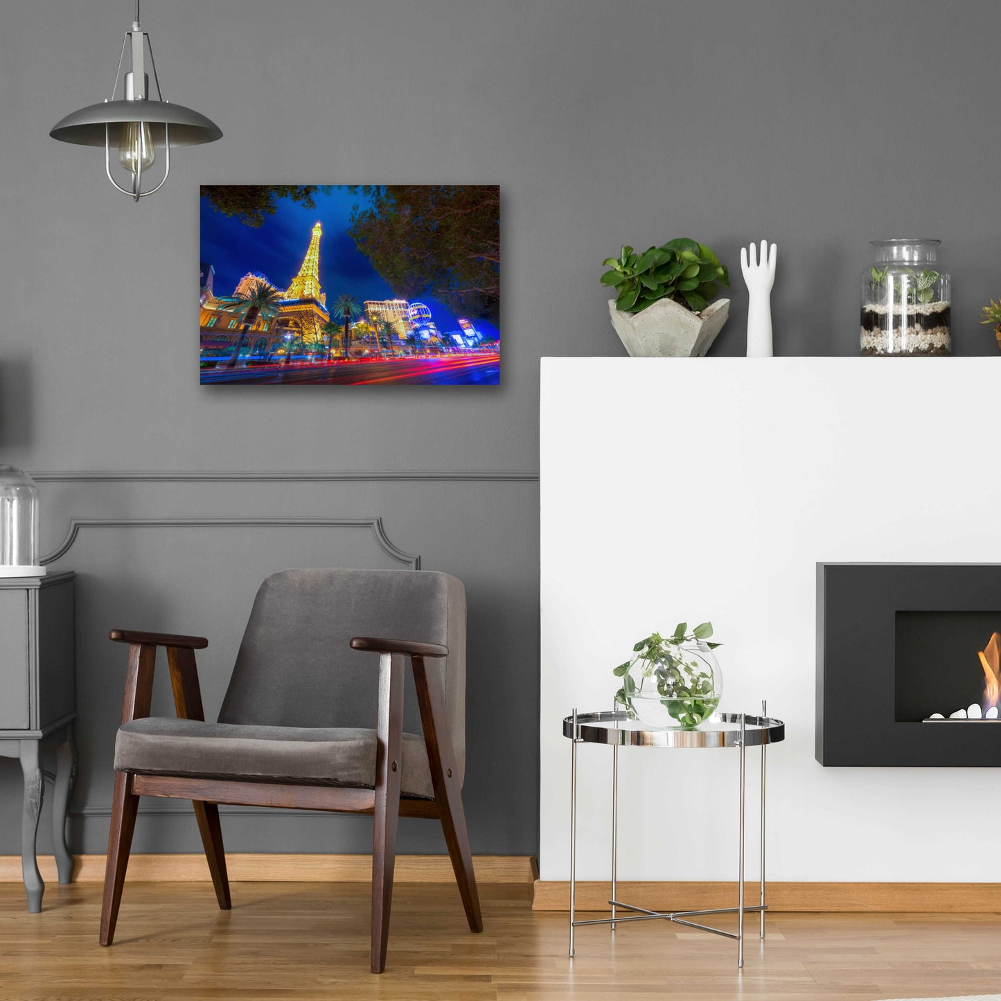 Epic Art 'Paris of Las Vegas' by Edin Chavez, Acrylic Glass Wall Art,24x16