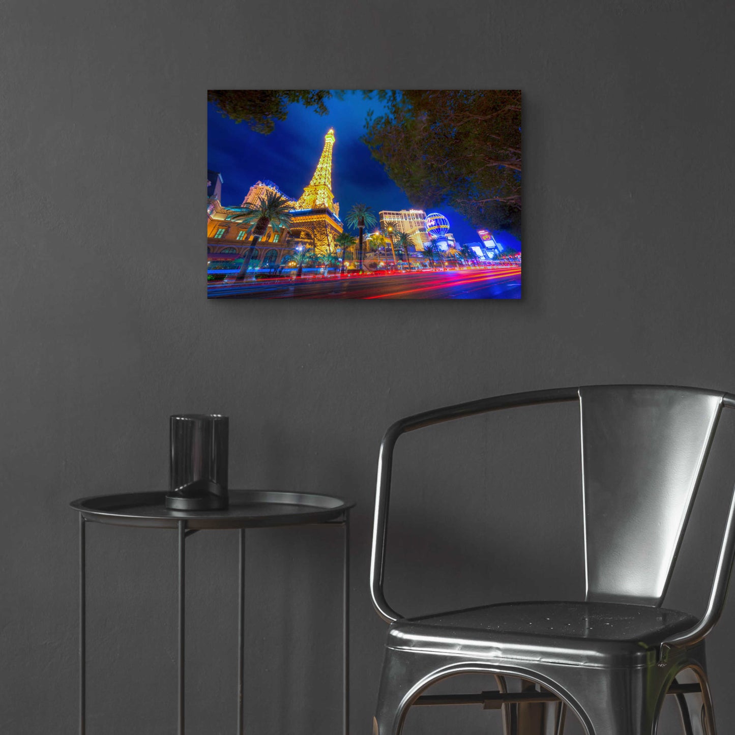 Epic Art 'Paris of Las Vegas' by Edin Chavez, Acrylic Glass Wall Art,24x16