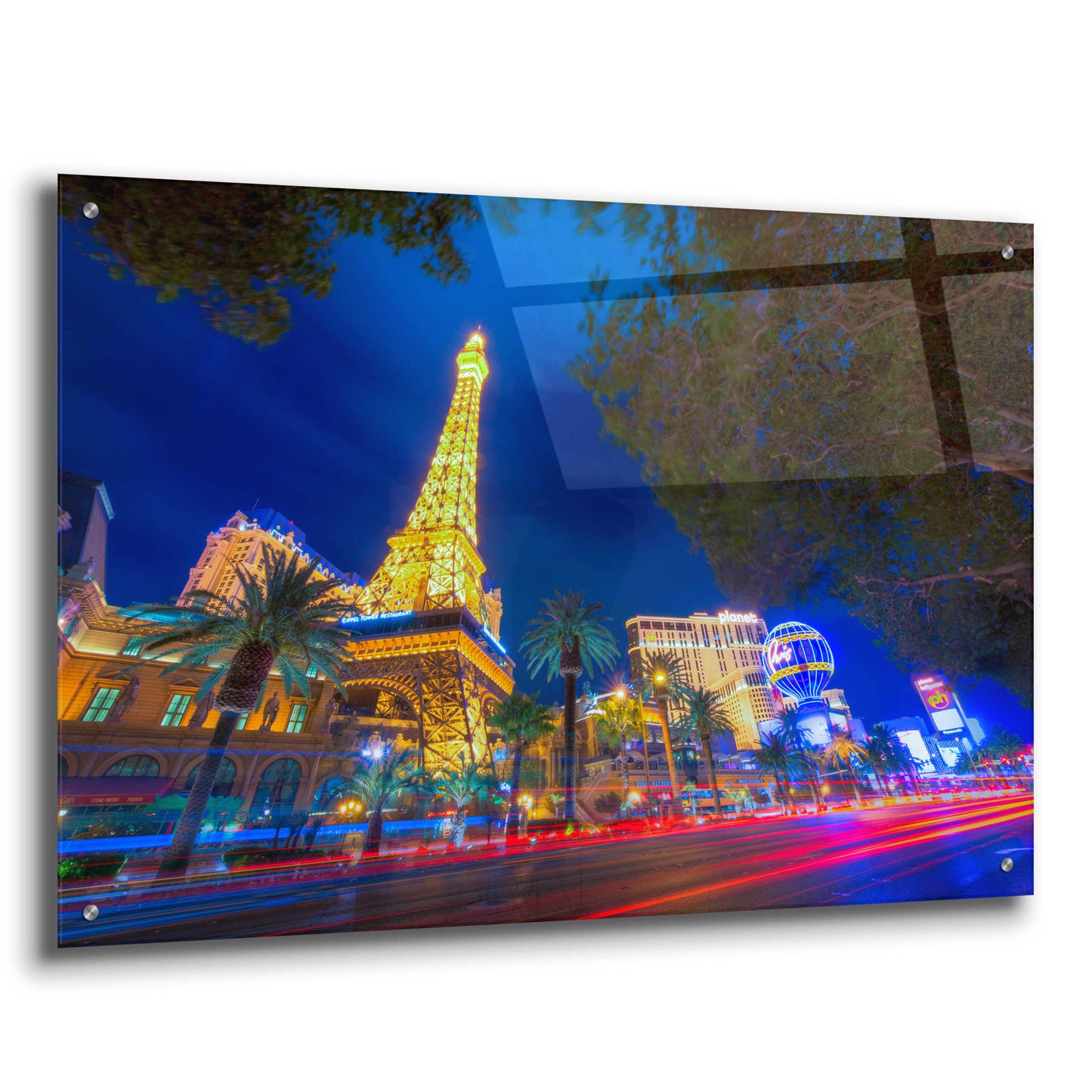 Epic Art 'Paris of Las Vegas' by Edin Chavez, Acrylic Glass Wall Art,36x24