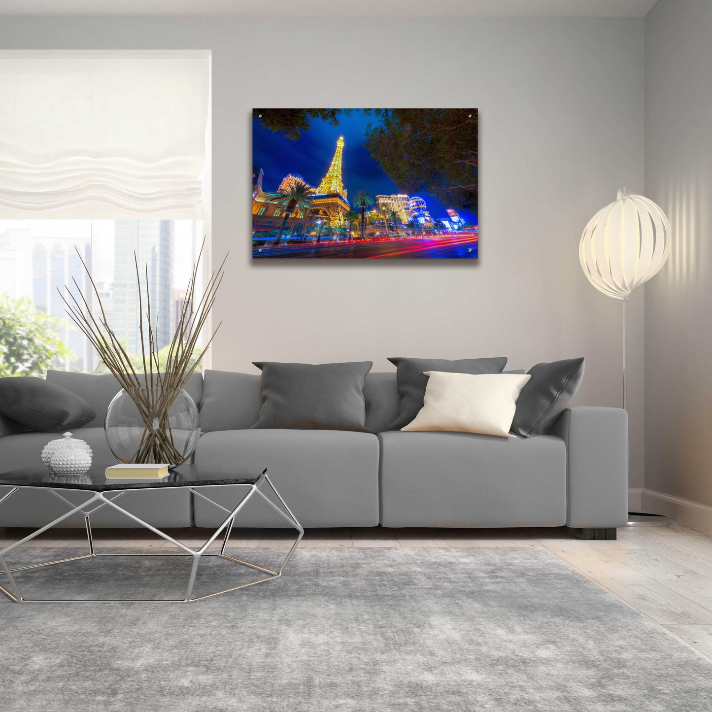 Epic Art 'Paris of Las Vegas' by Edin Chavez, Acrylic Glass Wall Art,36x24