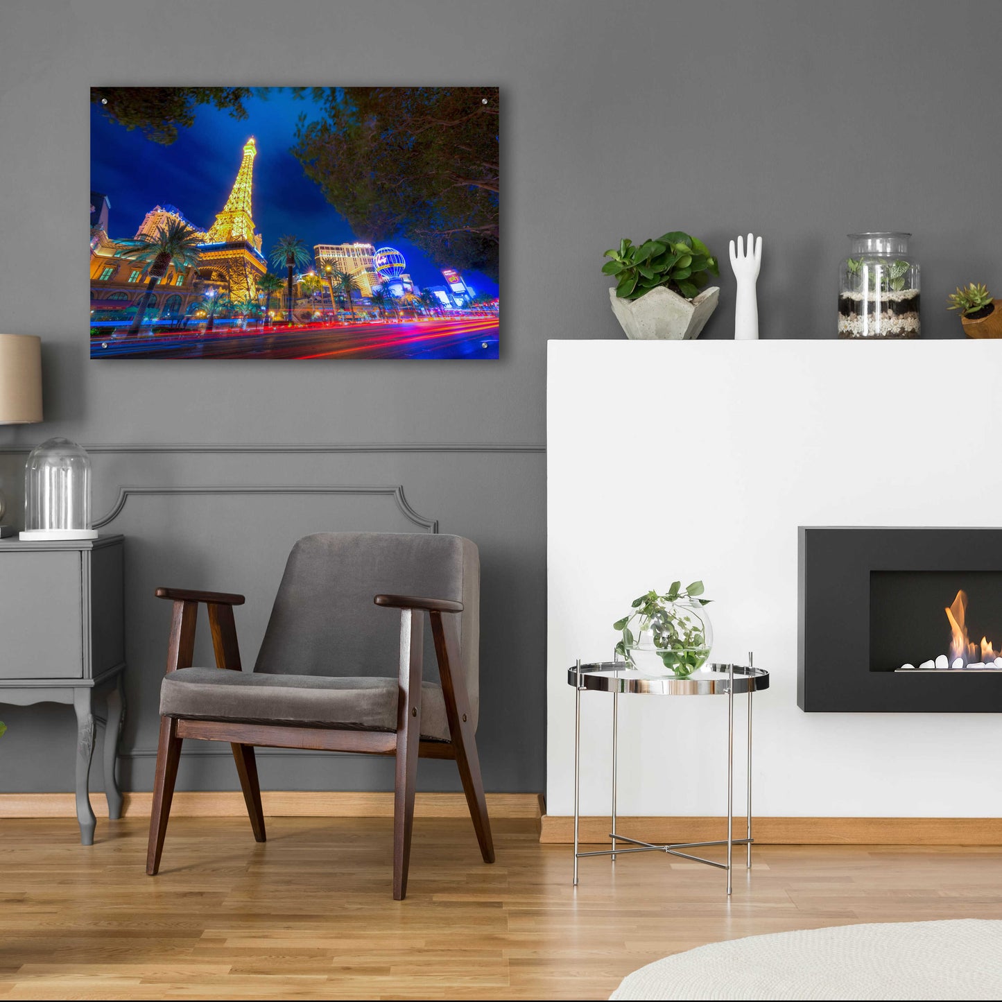 Epic Art 'Paris of Las Vegas' by Edin Chavez, Acrylic Glass Wall Art,36x24