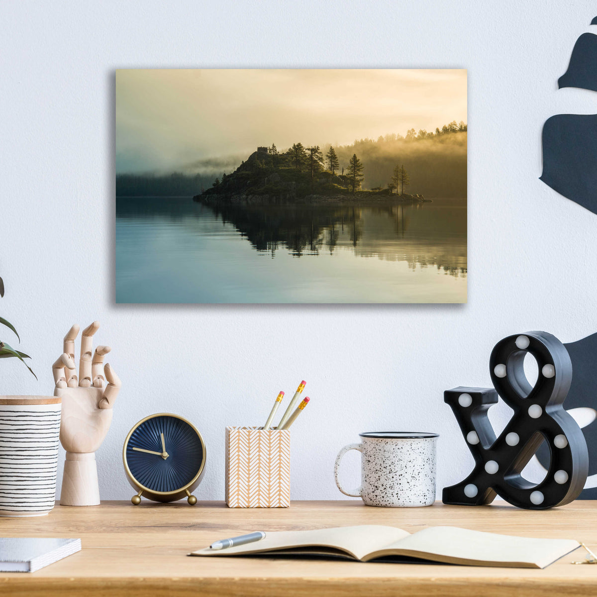 Epic Art 'Mystic of Lake Tahoe' by Edin Chavez, Acrylic Glass Wall Art,16x12