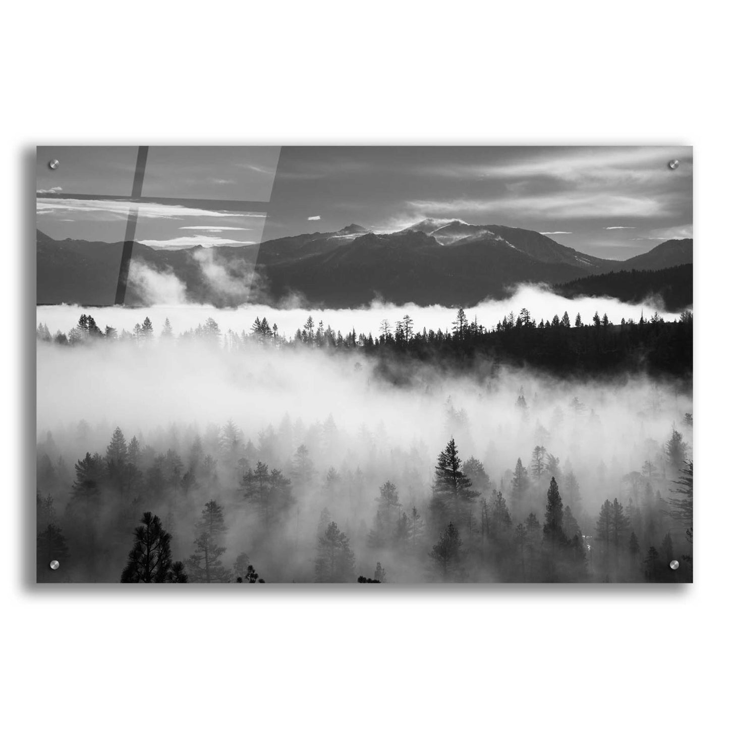 Epic Art 'Lake Tahoe Murky Mornings' by Edin Chavez, Acrylic Glass Wall Art,36x24