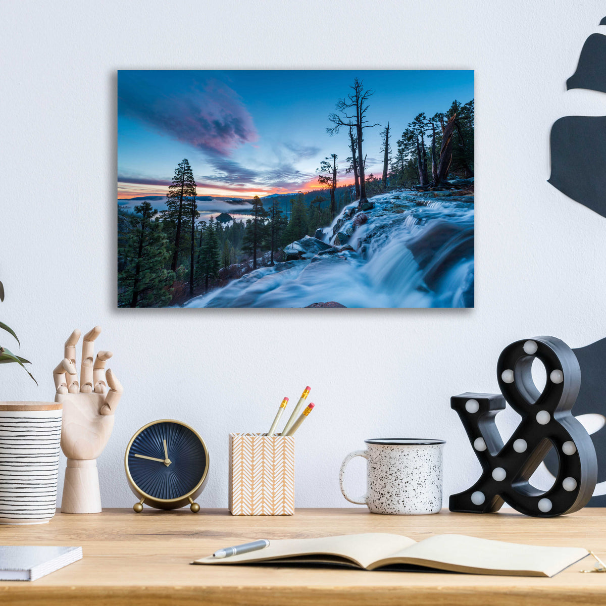 Epic Art 'Lake Tahoe Emerald Bay' by Edin Chavez, Acrylic Glass Wall Art,16x12