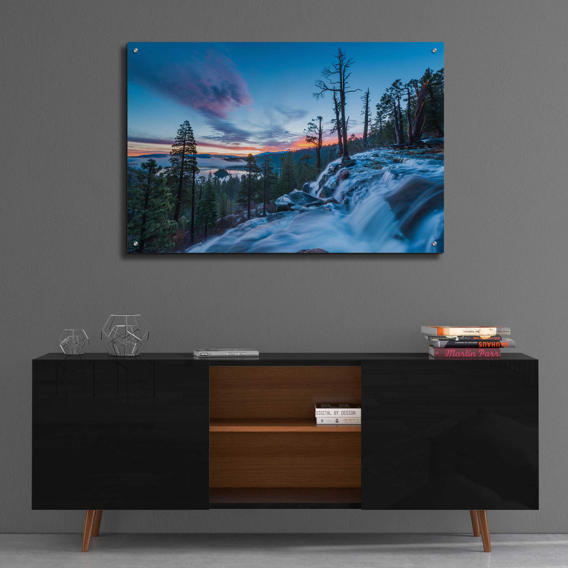 Epic Art 'Lake Tahoe Emerald Bay' by Edin Chavez, Acrylic Glass Wall Art,36x24