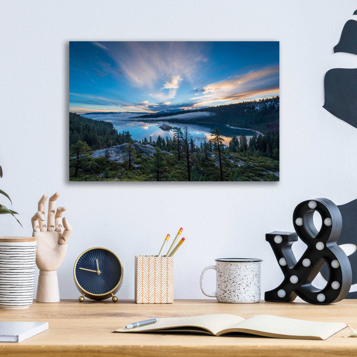 Epic Art 'Lake Tahoe Wilderness' by Edin Chavez, Acrylic Glass Wall Art,16x12