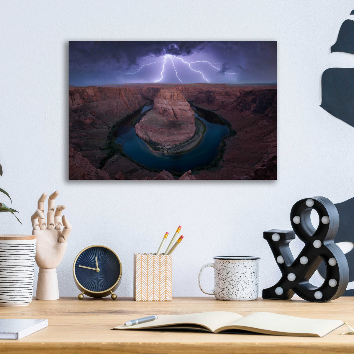 Epic Art 'Horse Shoe Bend' by Edin Chavez, Acrylic Glass Wall Art,16x12
