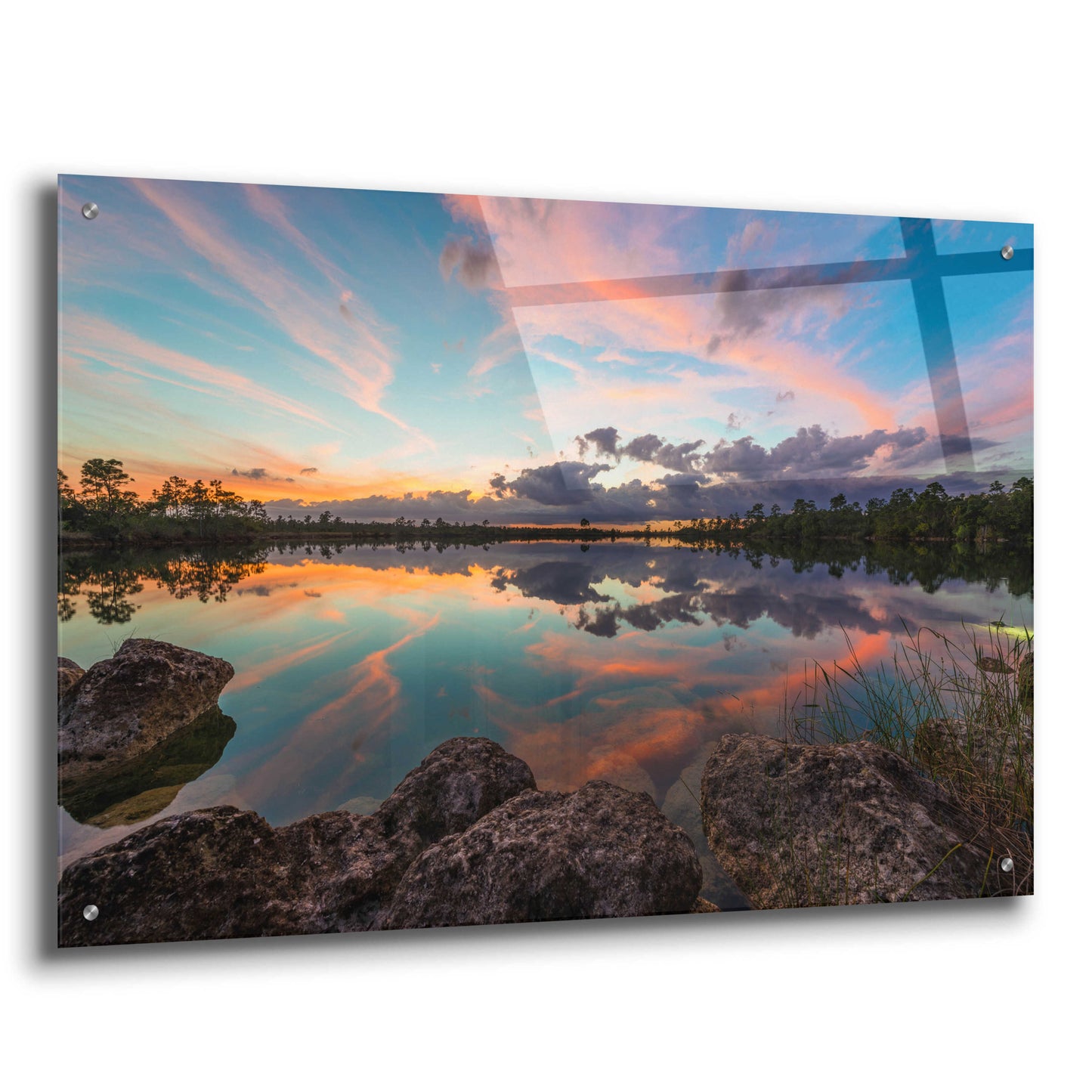 Epic Art 'Everglades' by Edin Chavez, Acrylic Glass Wall Art,36x24