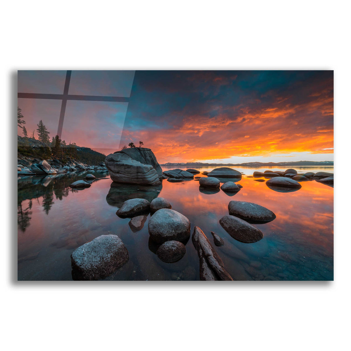 Epic Art 'The Stone Crocodile' by Edin Chavez, Acrylic Glass Wall Art