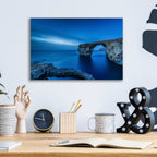 Epic Art 'Cobalt Gate' by Edin Chavez, Acrylic Glass Wall Art,16x12