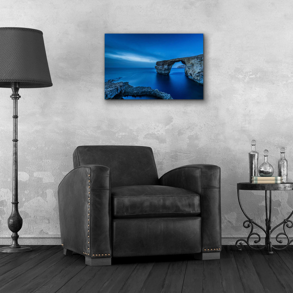 Epic Art 'Cobalt Gate' by Edin Chavez, Acrylic Glass Wall Art,24x16