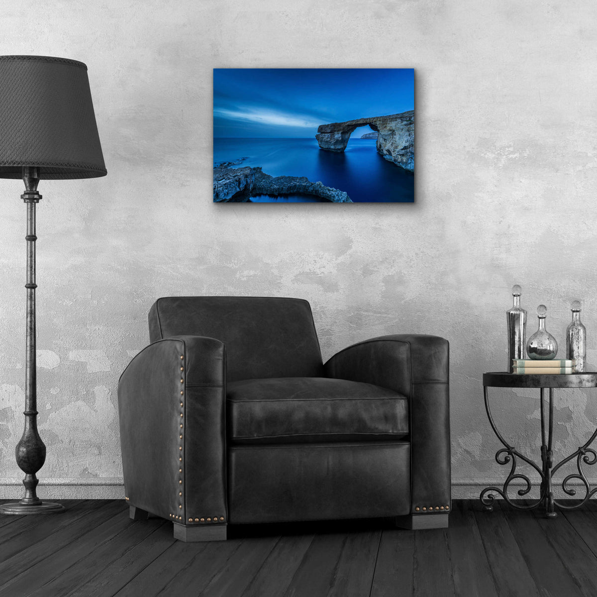 Epic Art 'Cobalt Gate' by Edin Chavez, Acrylic Glass Wall Art,24x16