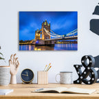 Epic Art 'London Bridge' by Edin Chavez, Acrylic Glass Wall Art,16x12
