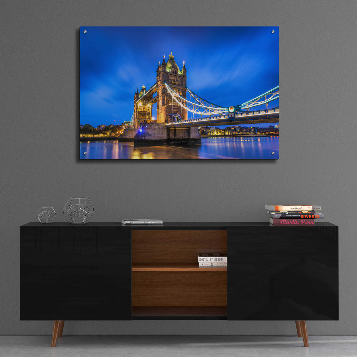 Epic Art 'London Bridge' by Edin Chavez, Acrylic Glass Wall Art,36x24