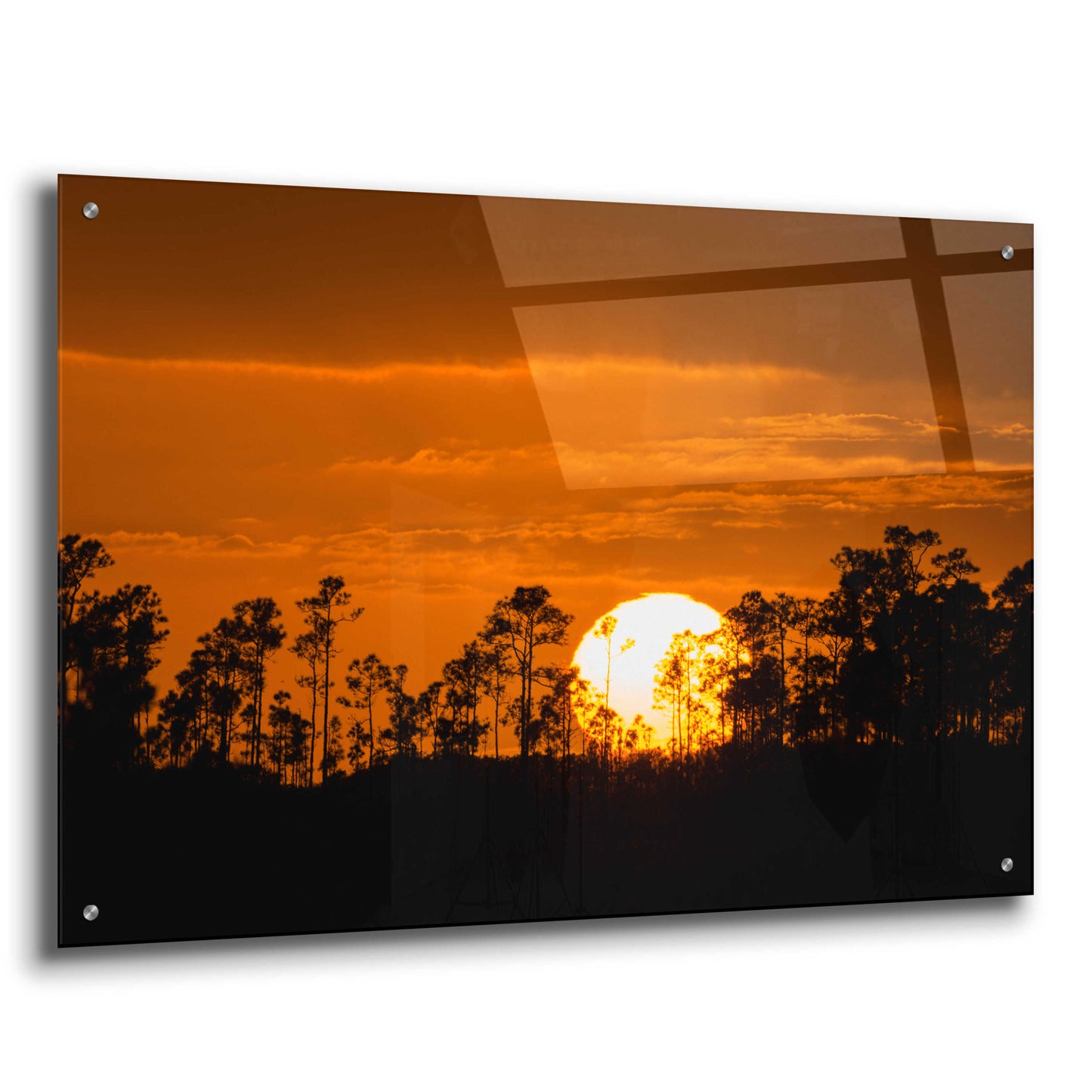 Epic Art 'Fire in the Sky' by Edin Chavez, Acrylic Glass Wall Art,36x24