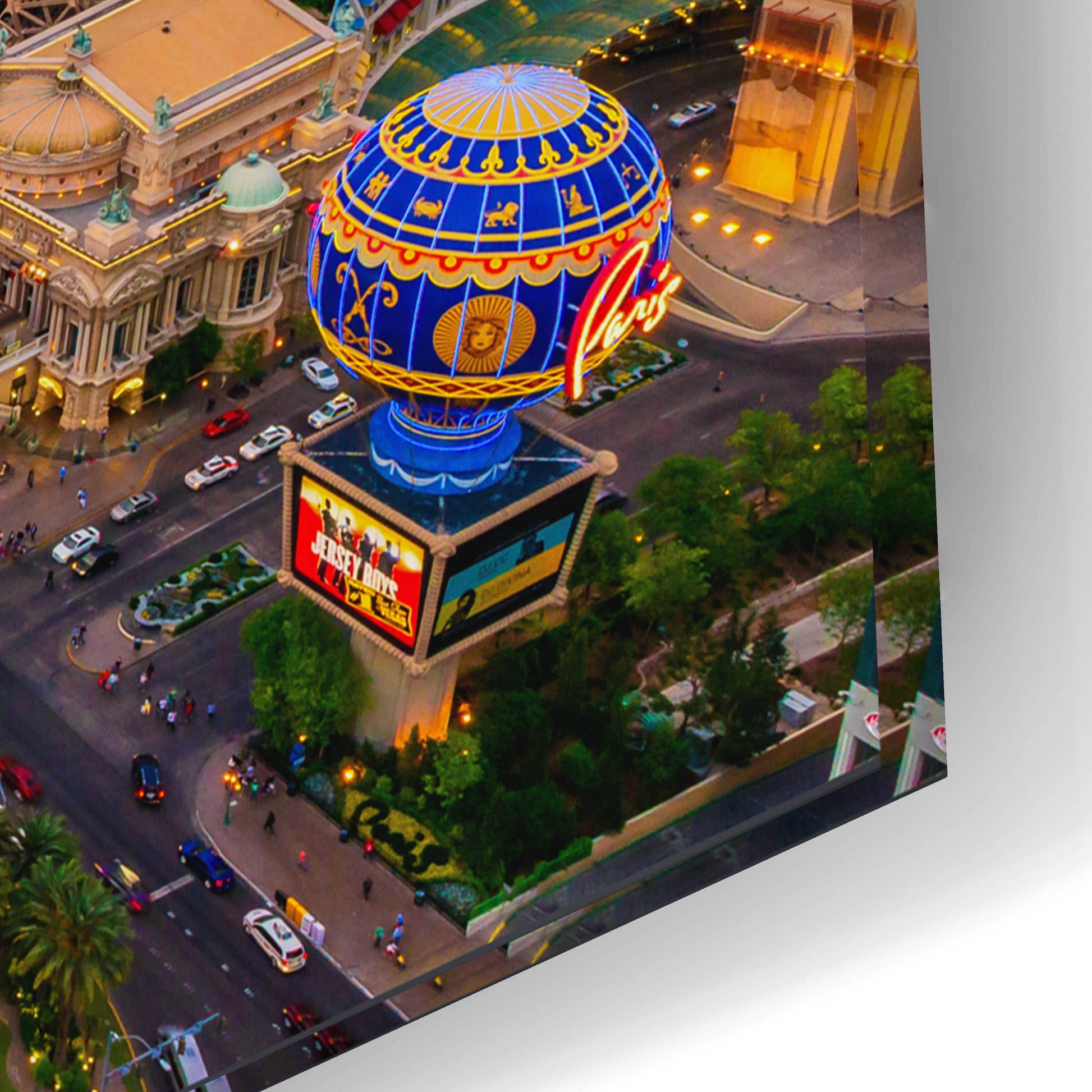 Epic Art 'Aerial Las Vegas' by Edin Chavez, Acrylic Glass Wall Art,24x16