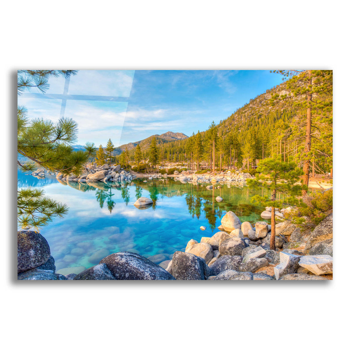 Epic Art 'Majestic Lake Tahoe' by Edin Chavez, Acrylic Glass Wall Art