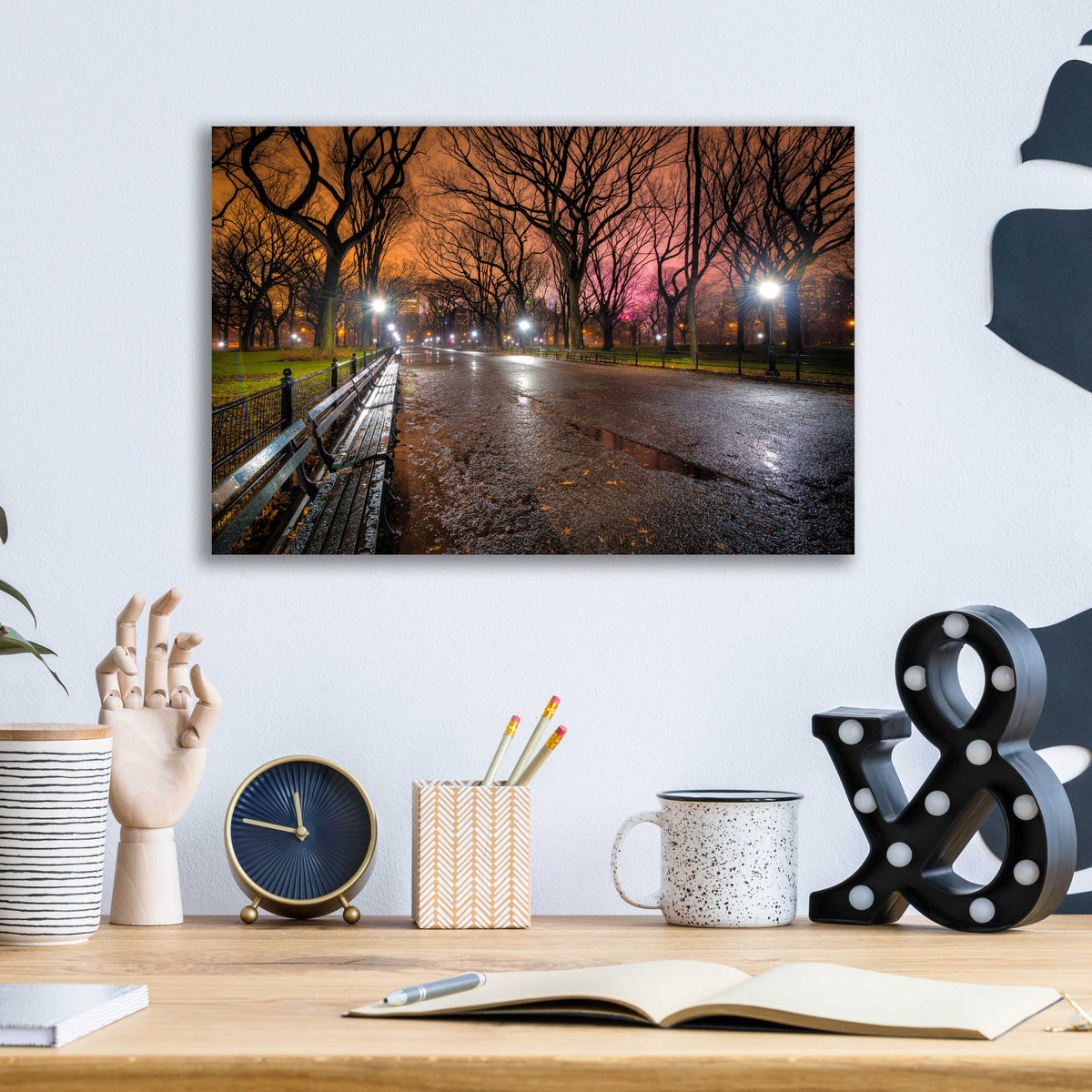 Epic Art 'The Crying Park' by Edin Chavez, Acrylic Glass Wall Art,16x12