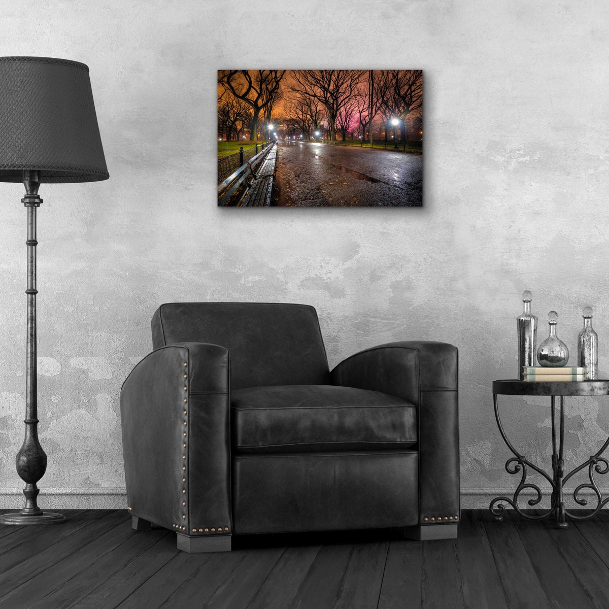 Epic Art 'The Crying Park' by Edin Chavez, Acrylic Glass Wall Art,24x16