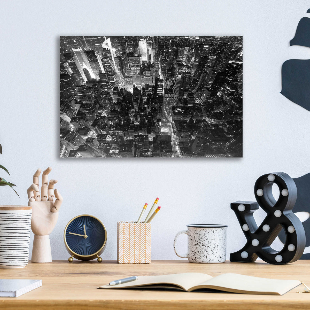 Epic Art 'Concrete Jungle of New York' by Edin Chavez, Acrylic Glass Wall Art,16x12