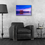 Epic Art 'Violet Pier' by Edin Chavez, Acrylic Glass Wall Art,24x16