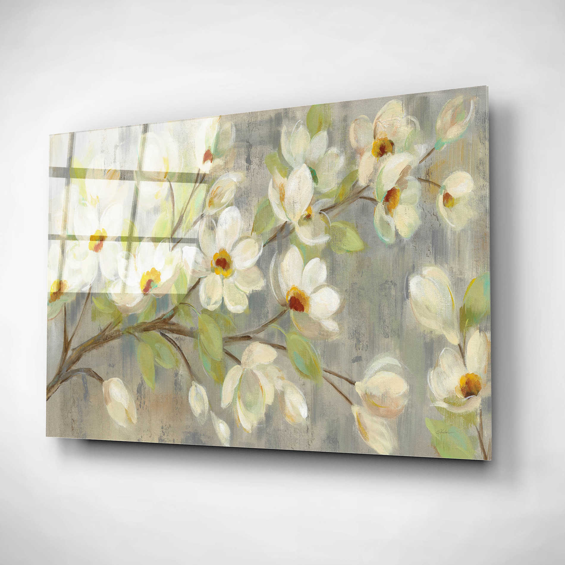 Epic Art 'April Branch' by Silvia Vassileva, Acrylic Glass Wall Art,24x16