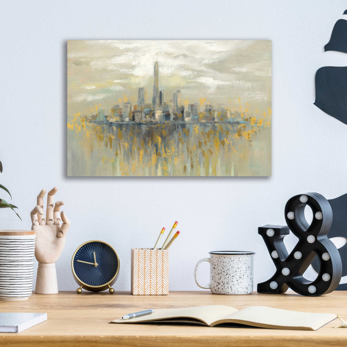 Epic Art 'Manhattan Fog' by Silvia Vassileva, Acrylic Glass Wall Art,16x12