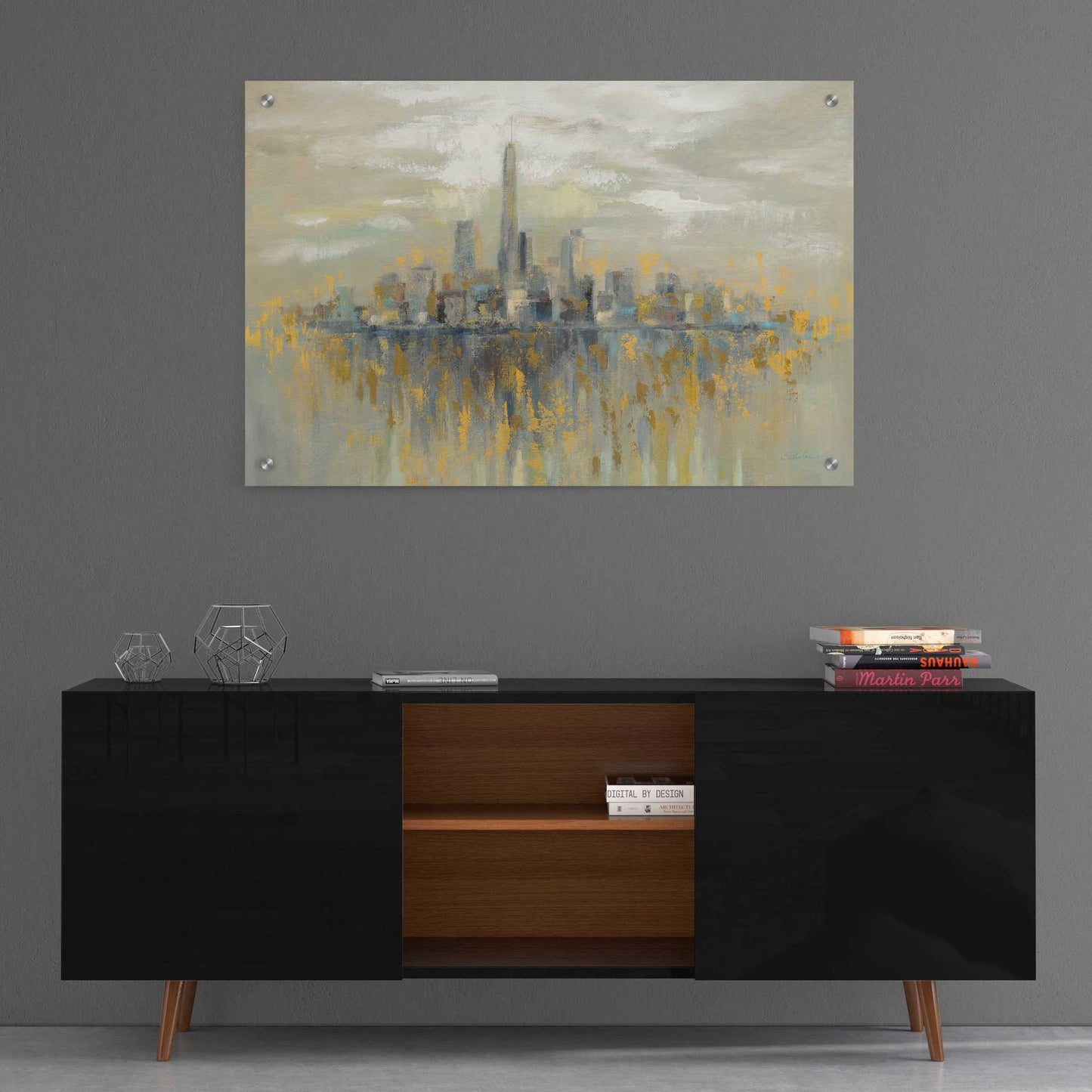 Epic Art 'Manhattan Fog' by Silvia Vassileva, Acrylic Glass Wall Art,36x24