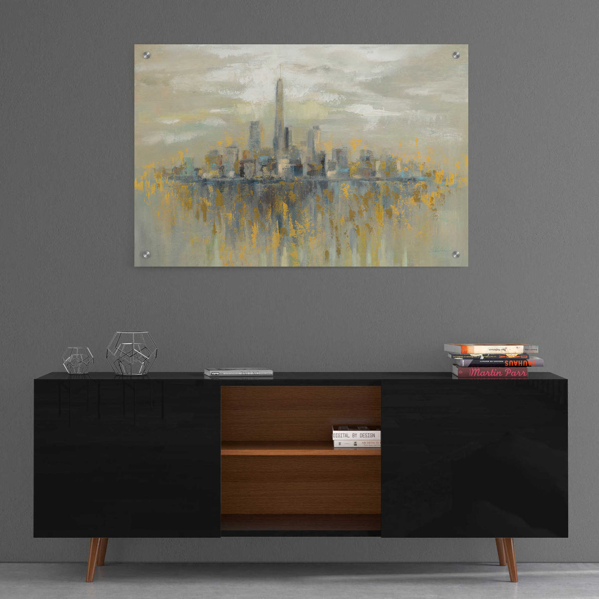 Epic Art 'Manhattan Fog' by Silvia Vassileva, Acrylic Glass Wall Art,36x24