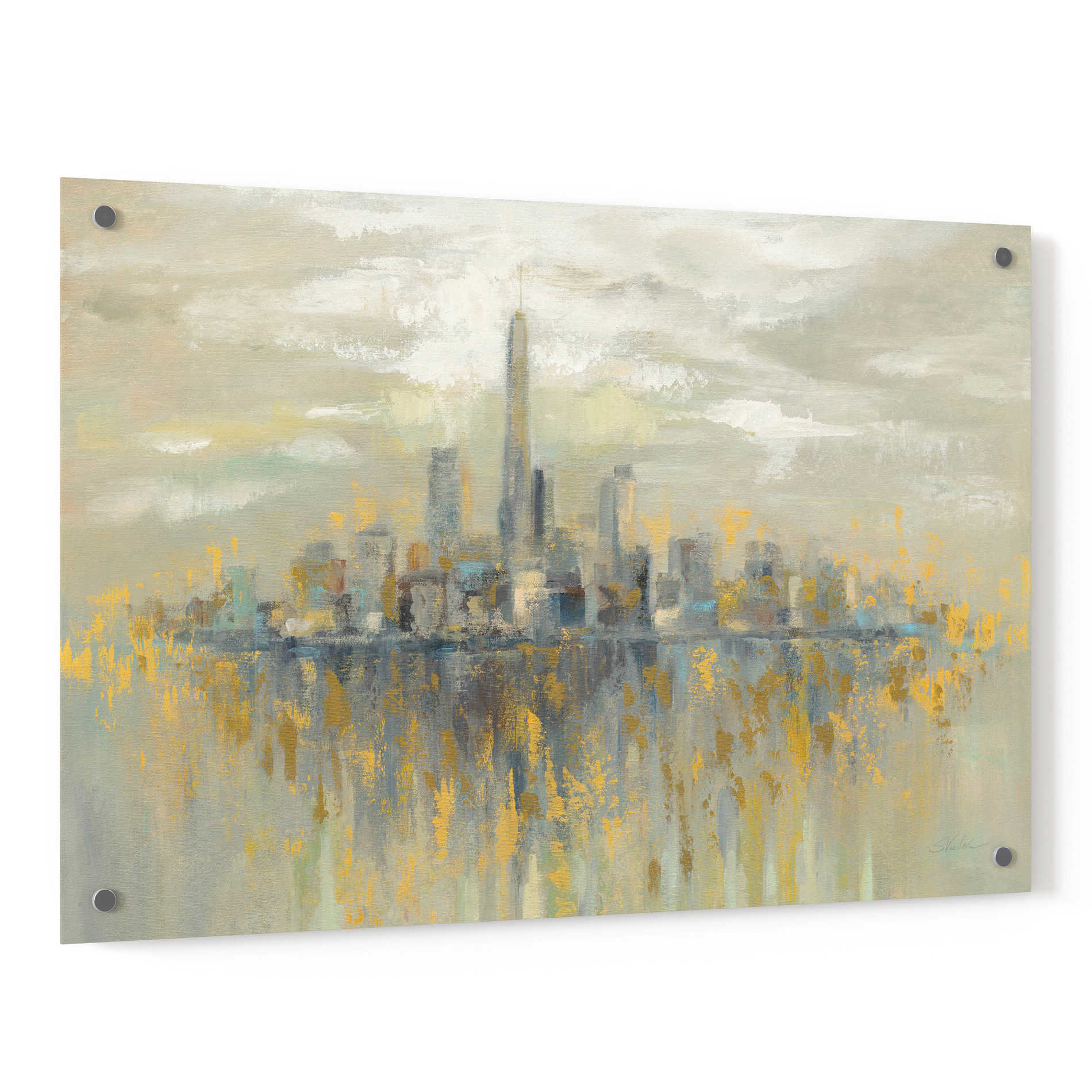 Epic Art 'Manhattan Fog' by Silvia Vassileva, Acrylic Glass Wall Art,36x24
