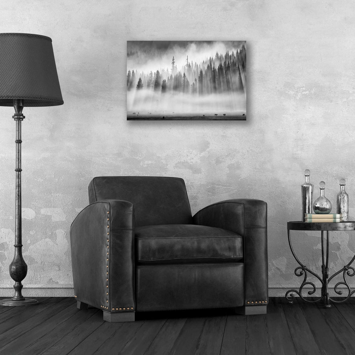 Epic Art 'Roaming In The Mist' by Jesse Estes, Acrylic Glass Wall Art,24x16