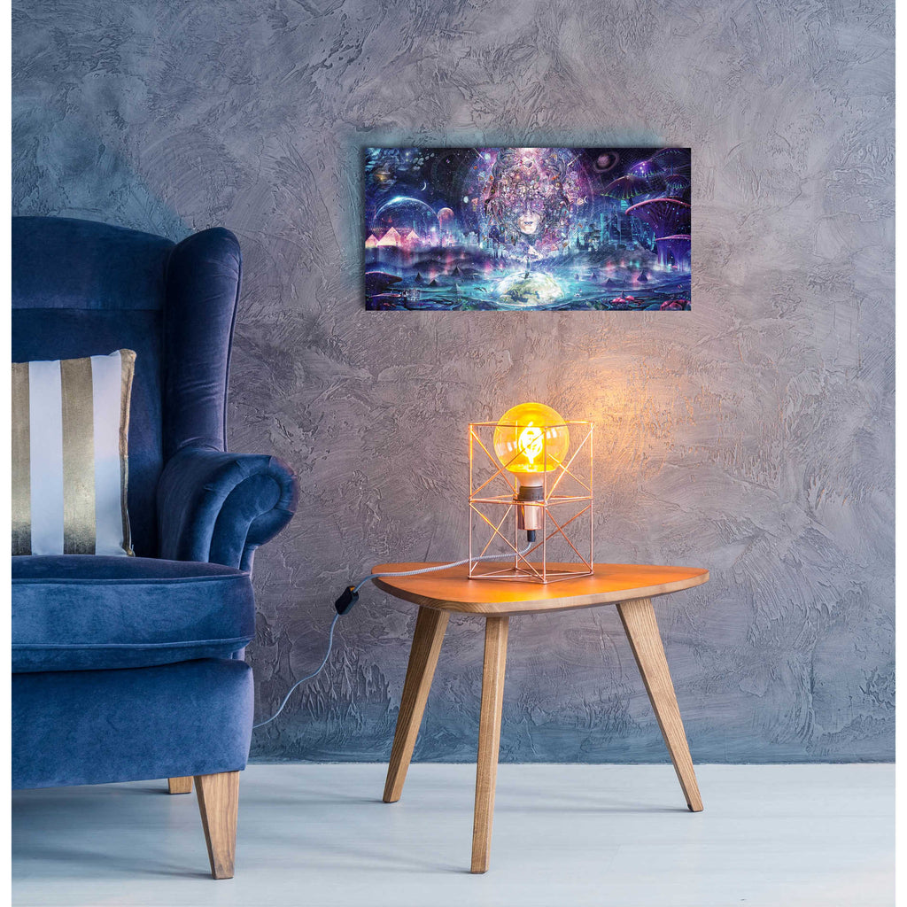 Epic Art 'Quest for the Peak Experience' by Cameron Gray, Acrylic Glass Wall Art,24x12