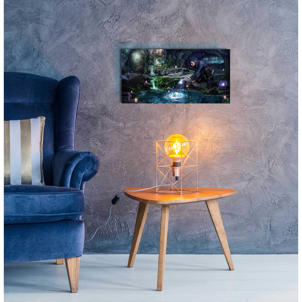 Epic Art 'The Collector' by Cameron Gray, Acrylic Glass Wall Art,24x12