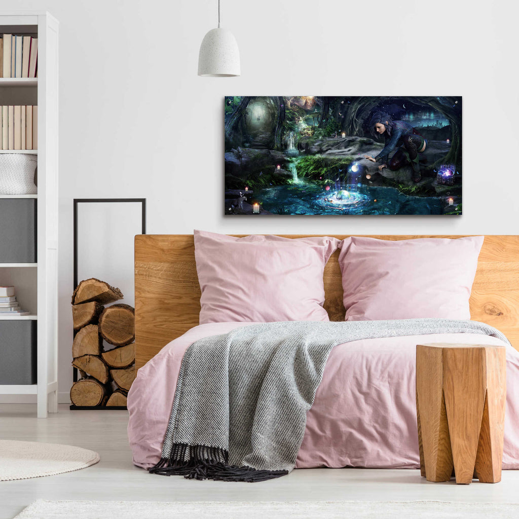 Epic Art 'The Collector' by Cameron Gray, Acrylic Glass Wall Art,48x24