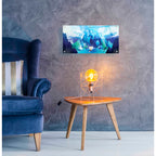 Epic Art 'Triton' by Jonathan Lam, Acrylic Glass Wall Art,24x12