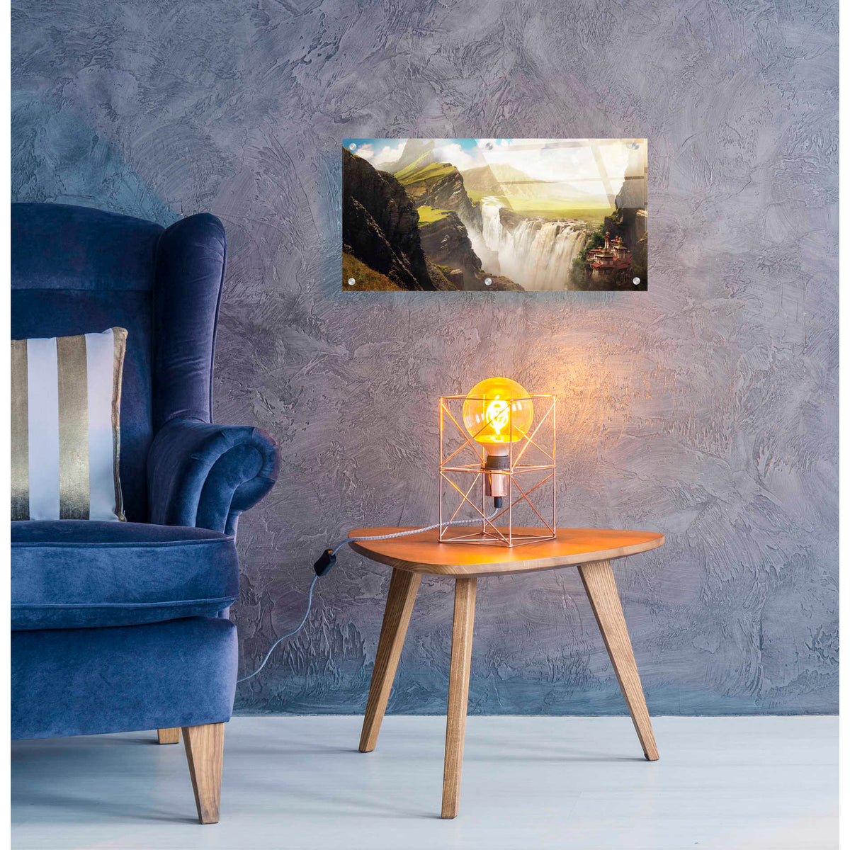 Epic Art 'Epic Valley' by Jonathan Lam, Acrylic Glass Wall Art,24x12