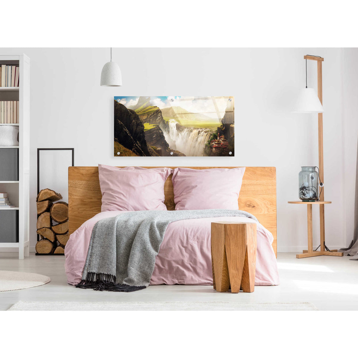 Epic Art 'Epic Valley' by Jonathan Lam, Acrylic Glass Wall Art,48x24