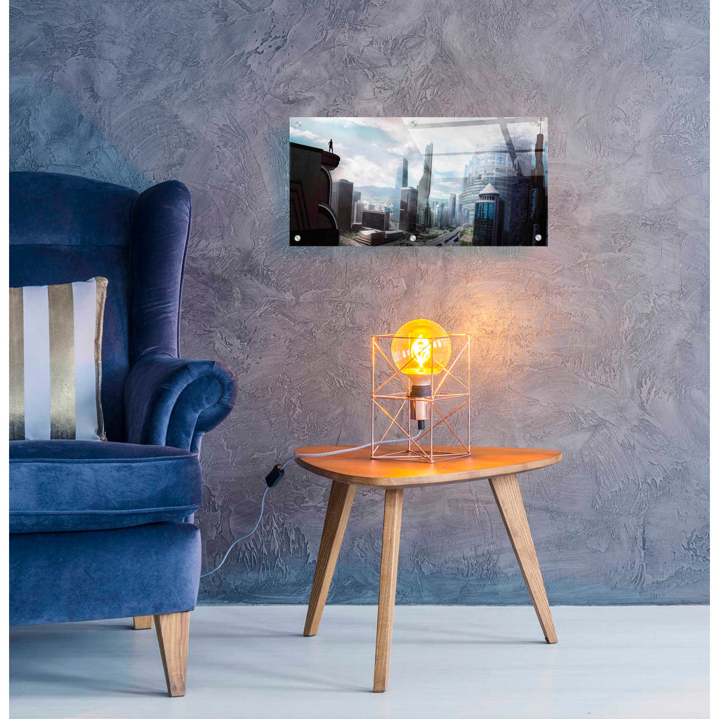 Epic Art 'The Future' by Jonathan Lam, Acrylic Glass Wall Art,24x12