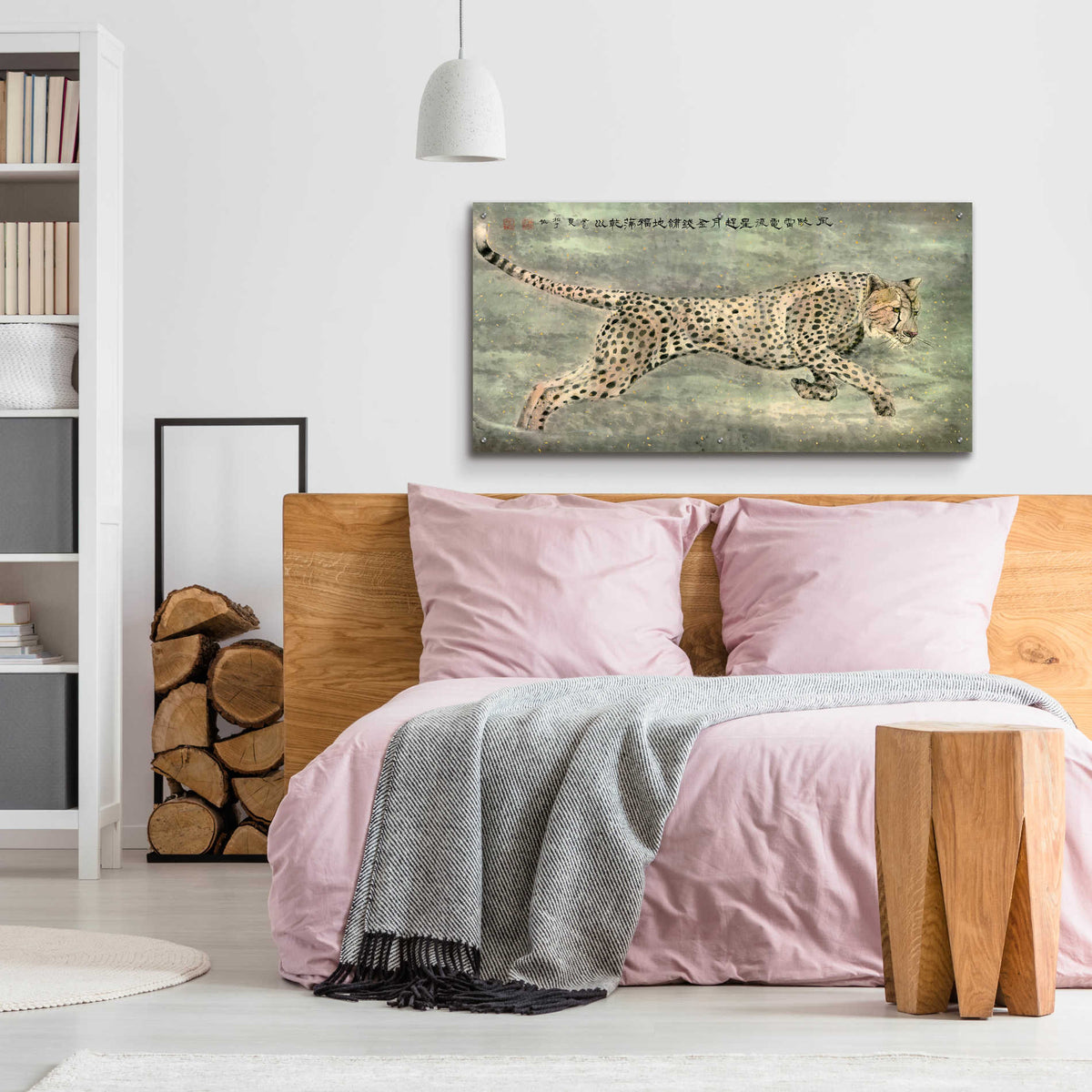 Epic Art 'Runs With Awesome Speed' by River Han, Acrylic Glass Wall Art,48x24