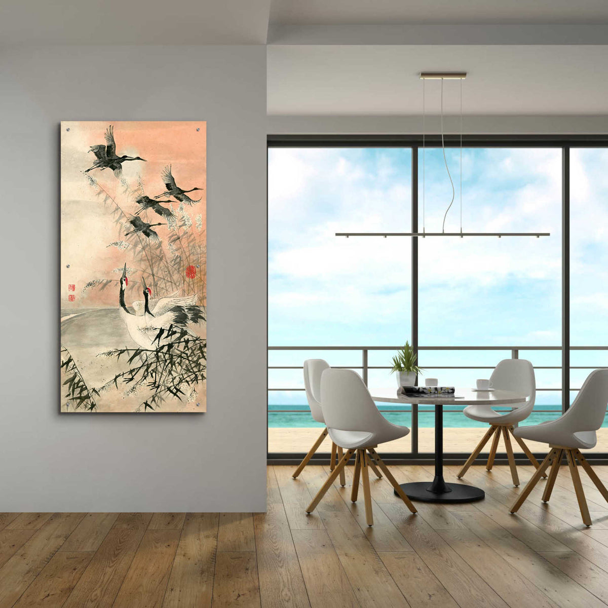 Epic Art 'Meet At Sunrise' by River Han, Acrylic Glass Wall Art,24x48